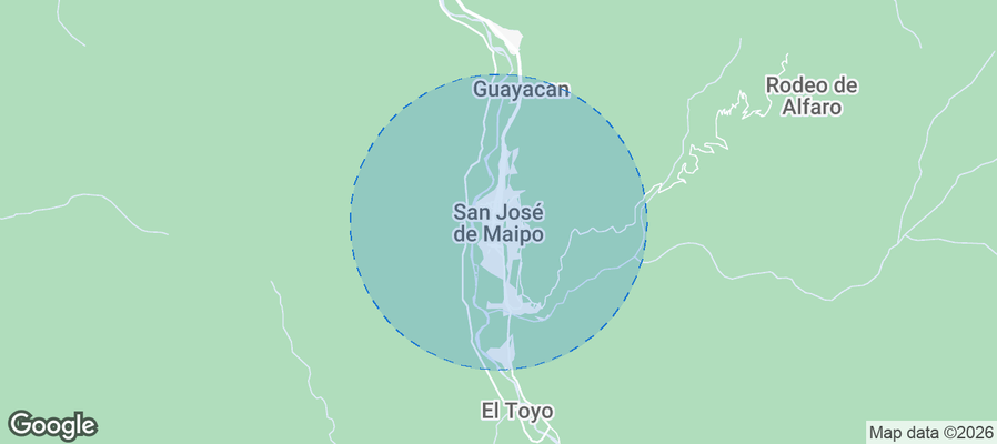 San Jose de Maipo Airbnb map